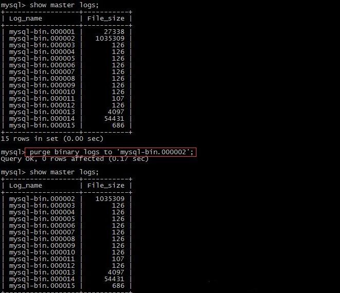 mysql二进制日志重置_mysql二进制日志BINARY LOG(binlog)清理CSDN博客