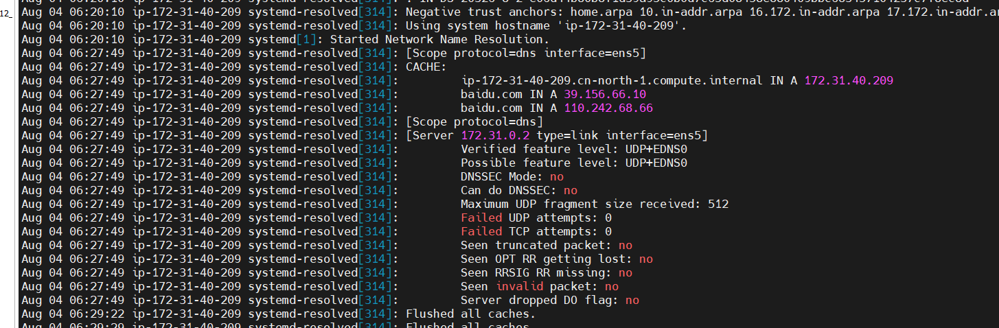 通过systemd-resloved实现不同域名通过不同的`nameserver`进行解析