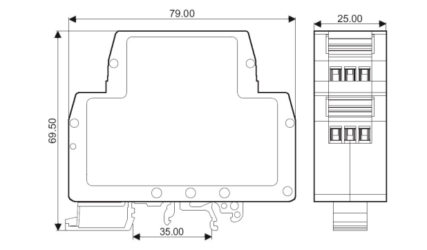 电磁隔离放大器-模拟信号4-20mA/0-±10mA/0-±10V转0-75mV/0-2.5V/0-20mA信号转换模块