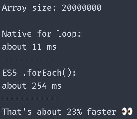foreach 循环达到条件的第一次就停止_是否应该停止在JavaScript代码中使用forEach()?...