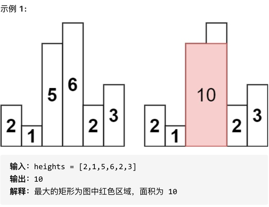 代码随想录算法训练营 | day<span style='color:red;'>60</span> <span style='color:red;'>单调</span><span style='color:red;'>栈</span> <span style='color:red;'>84</span>.<span style='color:red;'>柱</span><span style='color:red;'>状</span><span style='color:red;'>图</span><span style='color:red;'>中</span><span style='color:red;'>最</span><span style='color:red;'>大</span><span style='color:red;'>的</span><span style='color:red;'>矩形</span>