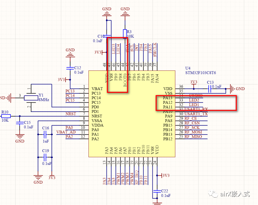 STM32F103之指示灯（LED）模块开发（大结局献上流水灯视频）