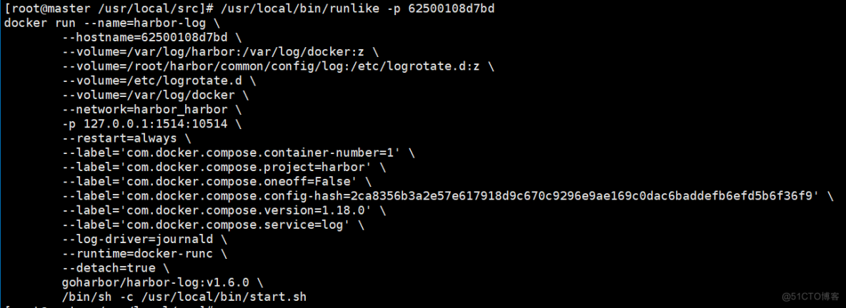 Docker 查看容器的启动命令_python