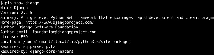 List/Display Python Packages Information, Version