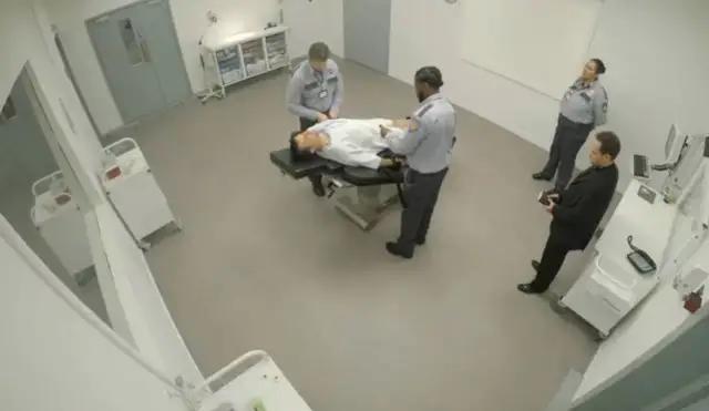 犯人执行注射死刑画面2017年,乔治亚州的一名死刑犯被勒弗德,也因为