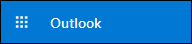 The modern blue Outlook bar