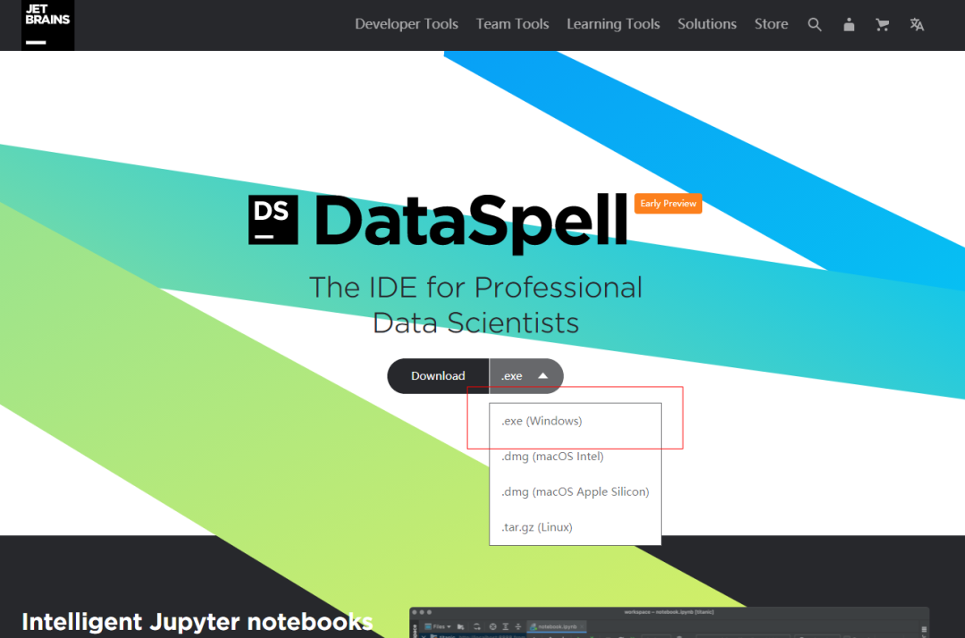 JetBrains DataSpell 2023.1.3 downloading