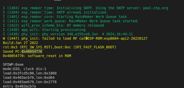 ESP32 出现 failed to load RF 报错_单片机