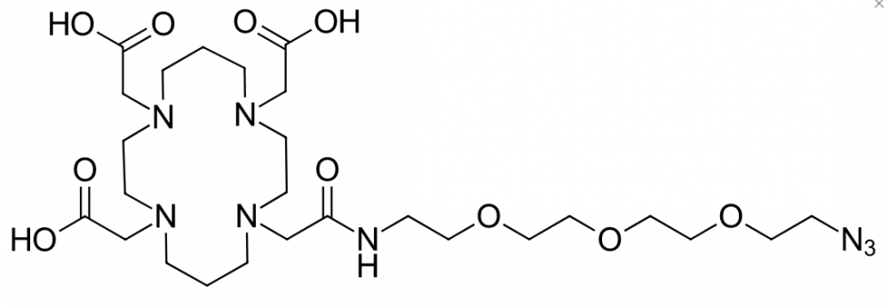 TETA-PEG4-Azide，含有螯合基团和叠氮化物基团的双功能连接体，TETA-PEG4-N3