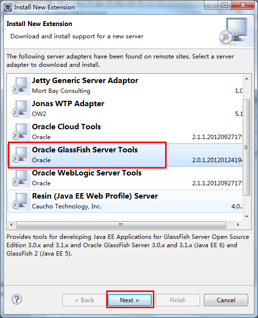 glassfish插件_在Eclipse JavaEE开发环境上集成GlassFish开发插件（截图多多）CSDN博客