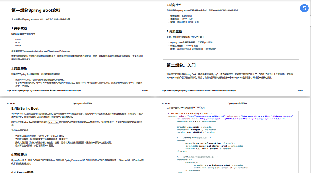 The SpringBoot document compiled by Tencent T4 Daniel covers all operations in your cognition