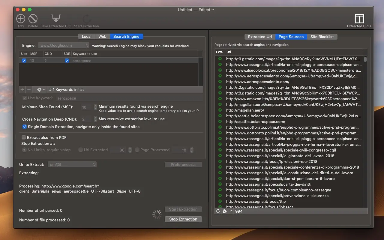 URL Extractor for Mac v4.8.2 URL地址抓取工具 免激活下载-1