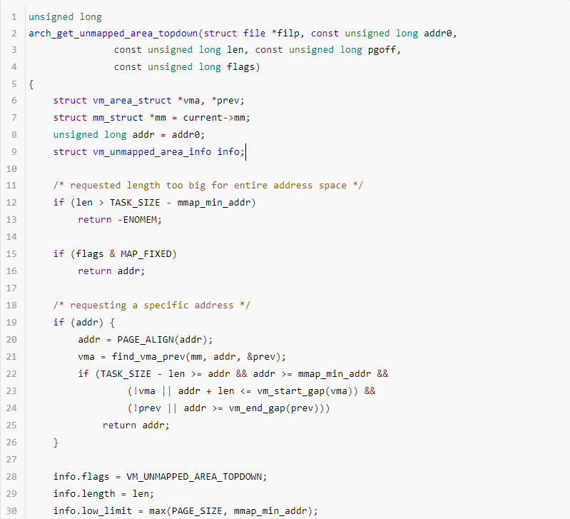 进程内存管理初探