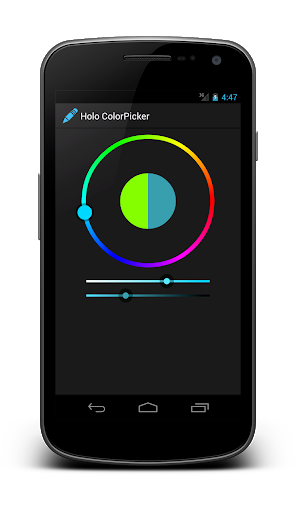 开源的android拾色器有不少,其中holocolorpicker是star比较多的一个
