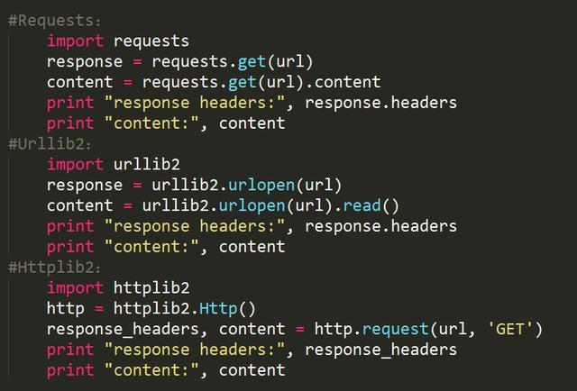 python入门爬虫知识点