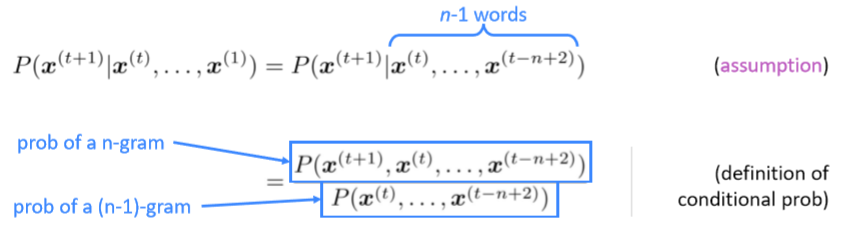 【2019斯坦福CS224N笔记】(5)The probability of a sentence Recurrent Neural Networks and Language Models