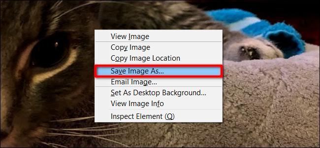 Firefox Save Image As