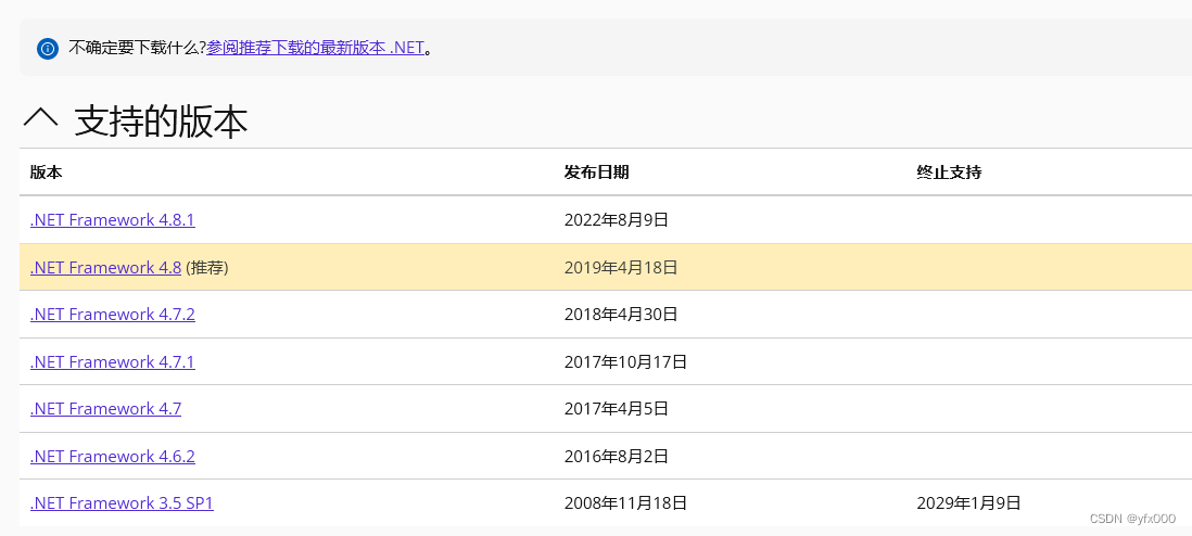 .net framework 官方下载地址