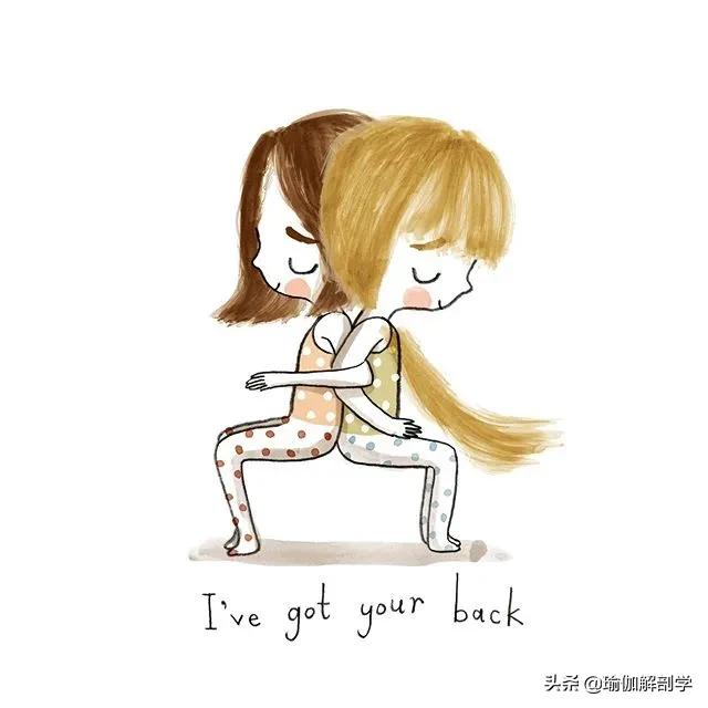 怎么把4张图片合成一张_ins上最新的42张瑜伽漫画图片,每一张都超好看