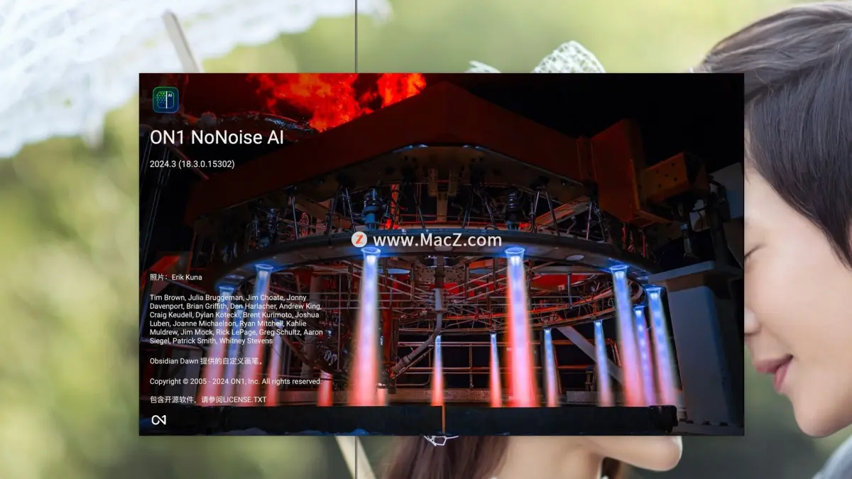 ON1 NoNoise AI 2024 for Mac/Win：智能降噪，重塑影像之美