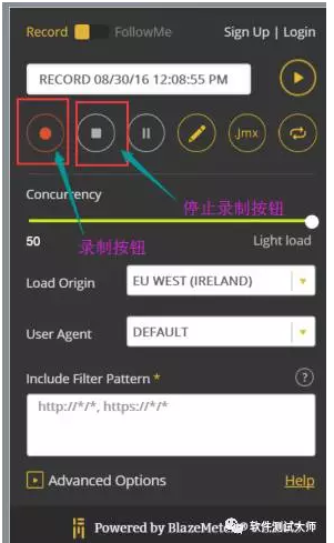 录制脚本工具之chrome插件——BlazeMeter