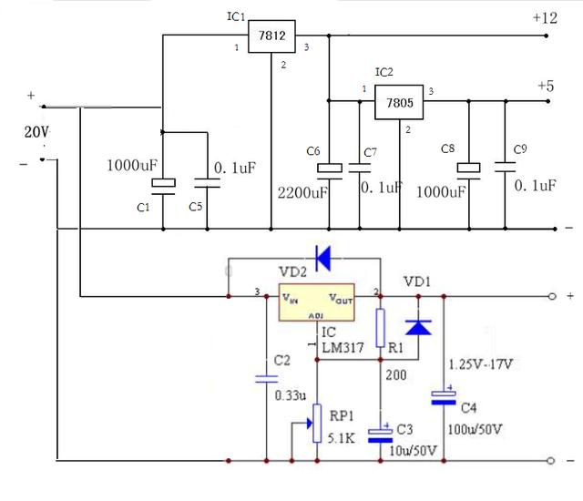 12v服務器電源改可調自制一個小巧實用的多用可調電源