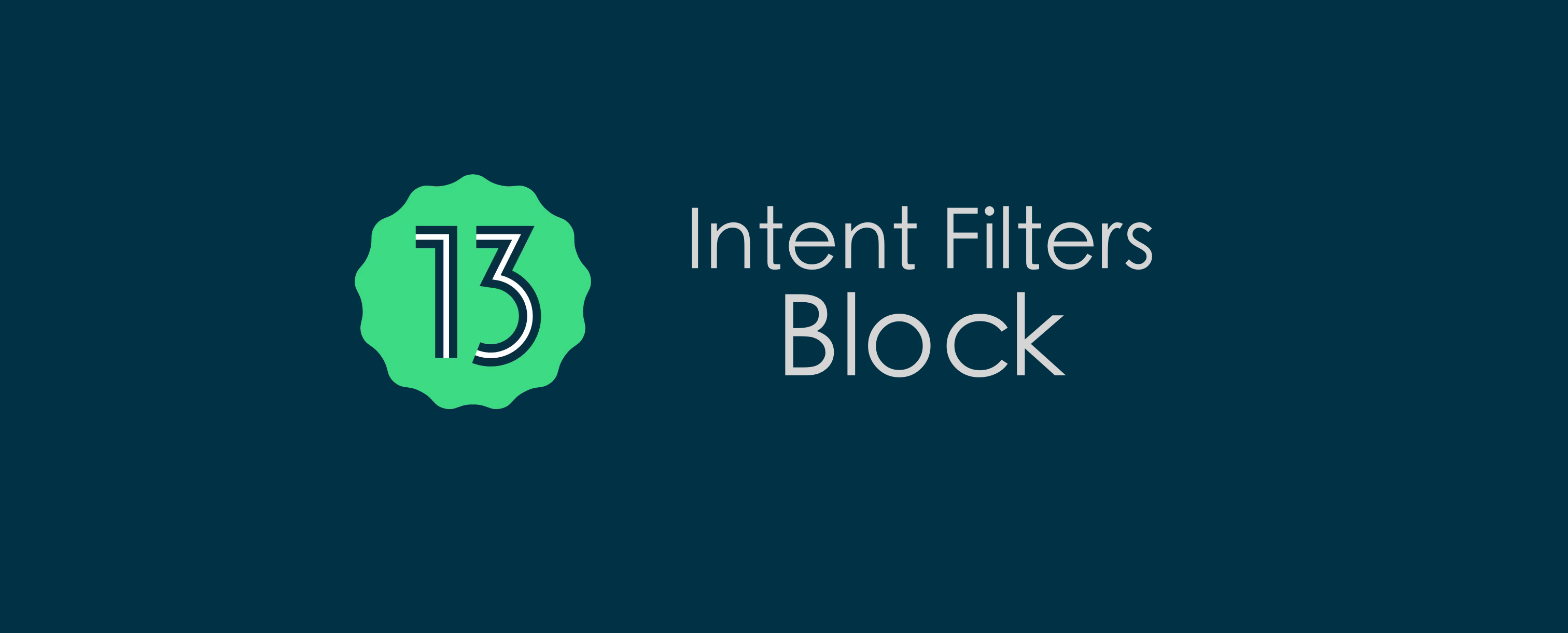 Intents and intent filters