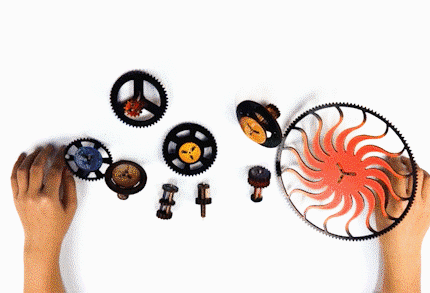 太阳系八大行星碰撞的视频_不敢想!用几个齿轮就能转动整个"太阳系"!