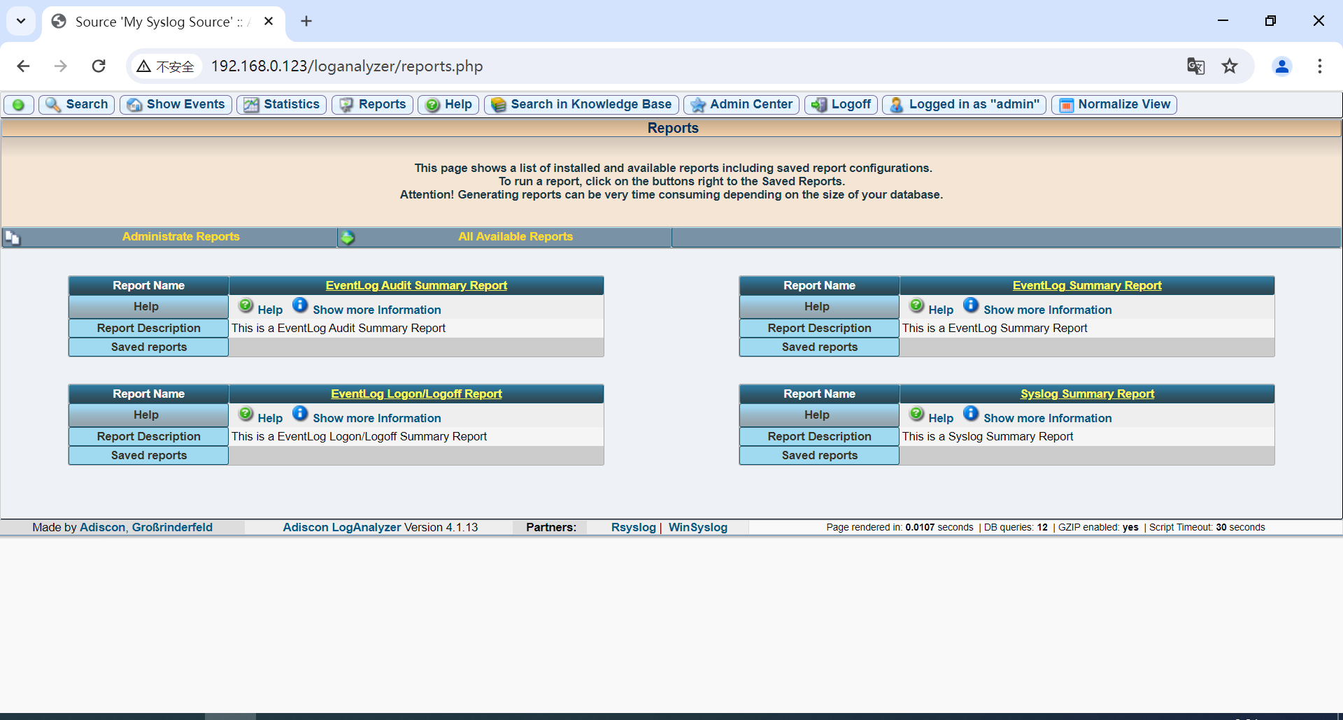 Linux Rsyslog+LogAnalyzer+MariaDB部署日志服务器_日志分析_27