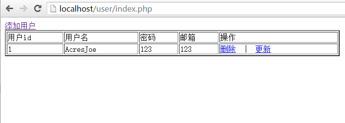 php网站模板包括增删改查,PHP实现简单的增删改查