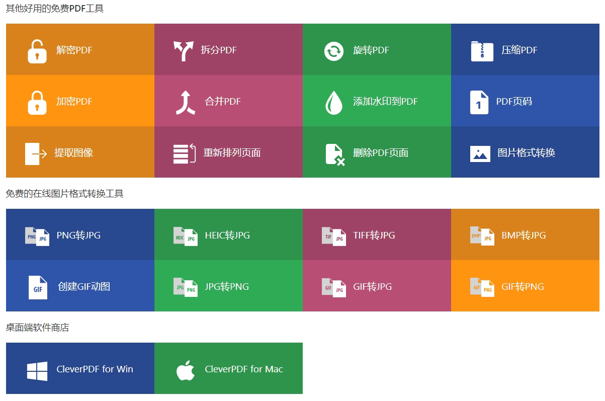 【批量处理文档】CleverPDF，WOED，EXCEL，PPT，PDF批量转换相关的工具网站NO.97