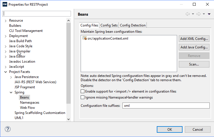 Spring development in MyEclipse