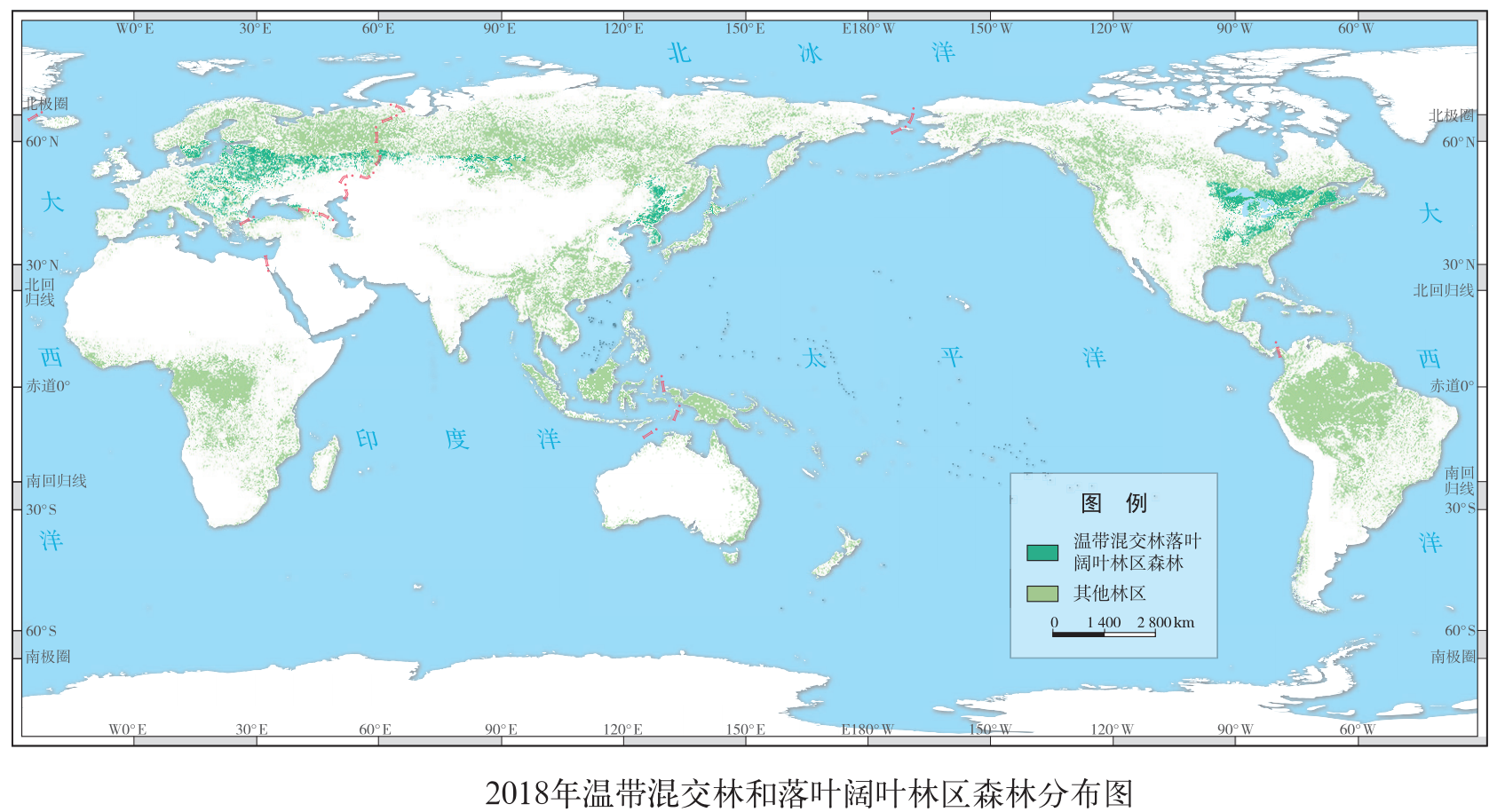 温带落叶阔叶林分布图片