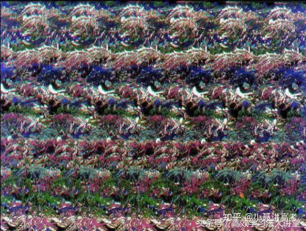 这副,3d图是利用双眼的视觉差异看出图片里隐藏的立体图像.