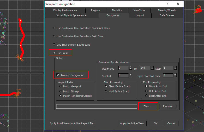 Viewport Configuration window