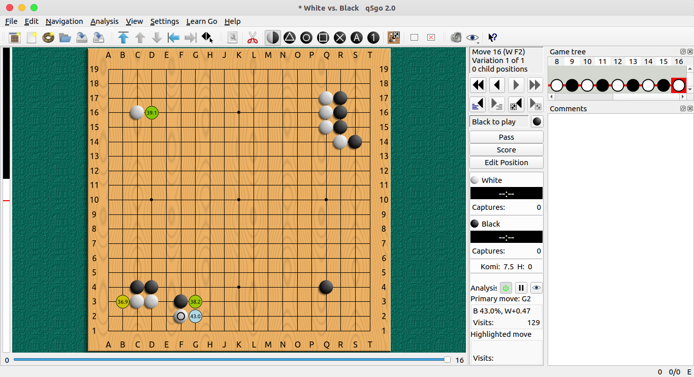 Linux安装围棋AI（q5go和katago）