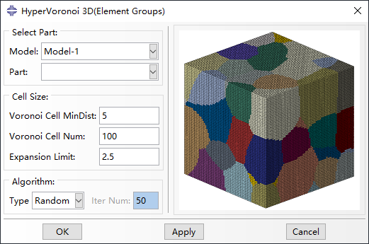 基于abaqus的非等速生长Voronoi晶体模型生成插件的图22