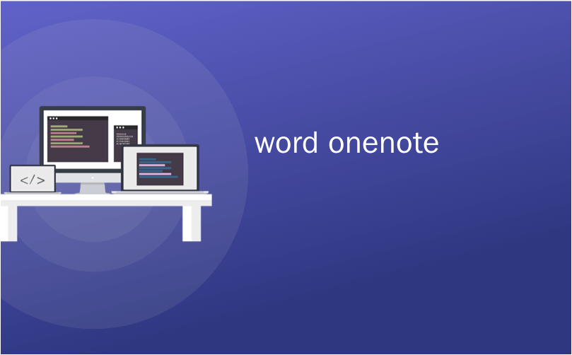 word onenote