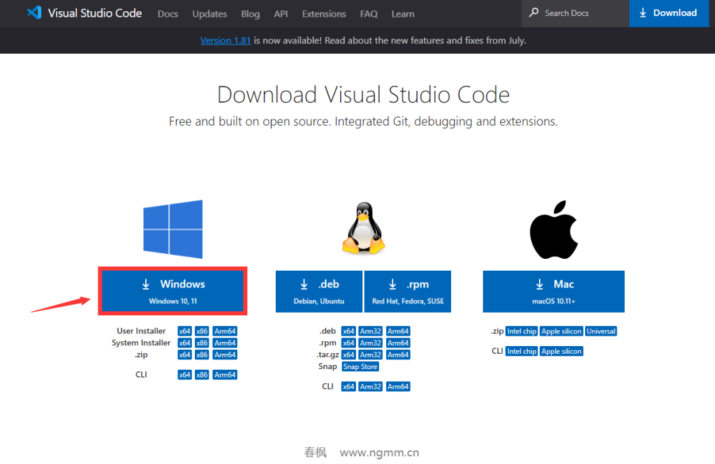 Visual Studio Code安装教程+设置中文(超详细图解)_visual studio code1.81.1-CSDN博客