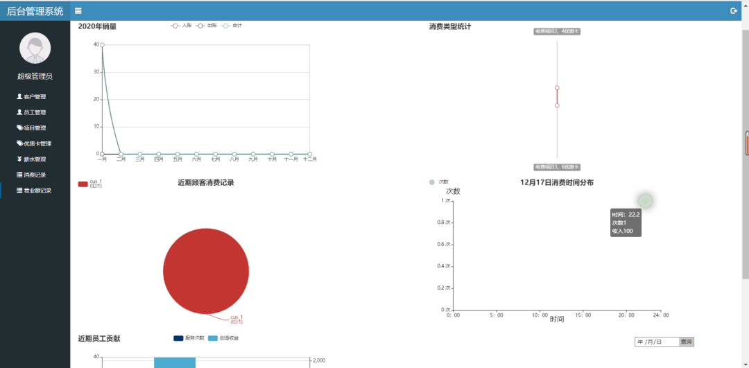 一款以SpringBoot为基础的三层架构的通用门店系统