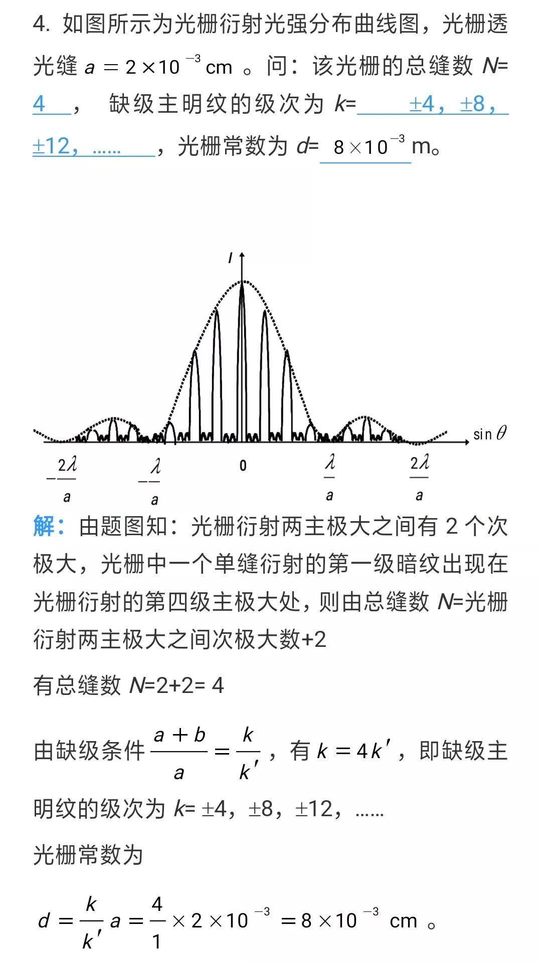 理解x射线衍射的原理以及布拉格公式的意义,会用它