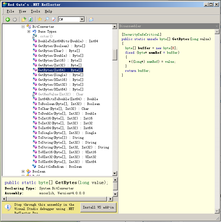 java中bitconverter_BitConverter.GetBytes 方法以什么顺序返回字节数组