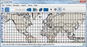 图6：带有MouseModeButtonPanel的OpenMap