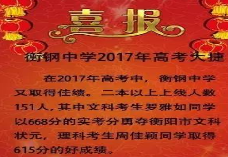 2021衡阳市地区高考成绩排名查询,衡阳市高考各高中成绩喜报榜单