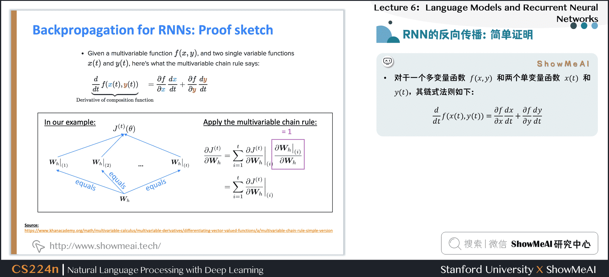 RNN的反向传播：简单证明