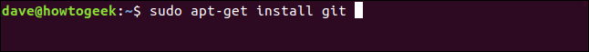 "sudo apt-get install git" in a terminal window.