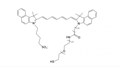 ICG-PEG-SH,吲哚菁绿-聚乙二醇-巯基相关说明；ICG激发和发射波长