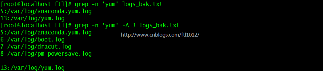 Linux grep/egrep命令详解