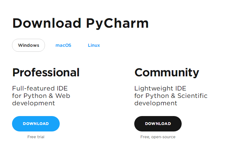 Windows 安装 PyCharm