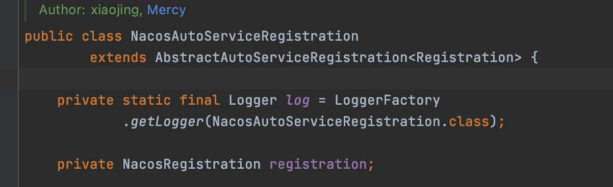 NacosAutoServiceRegistration